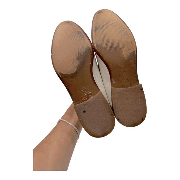 Madewell The Frances Leather Loafer in Vintage Canvas Cream woman’s size 8 - Picture 7 of 11